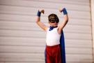 Active, confident superman.